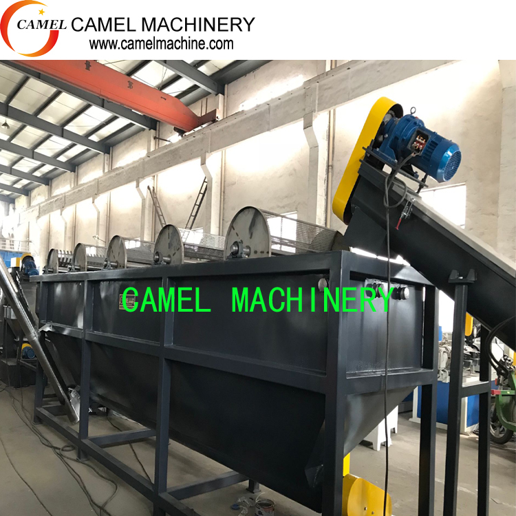 Waste Plastic HDPE Bottle PE PIPE Lumps  /flakes Recycling Line Equipment 