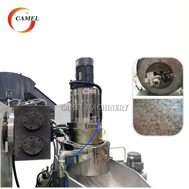 Máquina granuladora compactadora de película PP/PE/máquina de reciclaje de archivos de plástico/línea de granulación de película/máquina granuladora de plástico